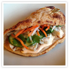 Flatbread Chicken Banh Mi