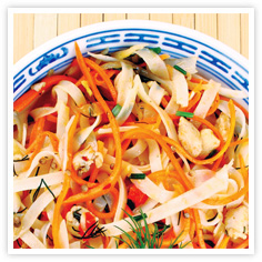 Spicy Soy Noodle Salad with Chicken