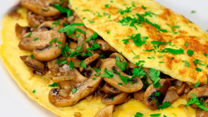 Mushroom Omelet with Soy Sauce