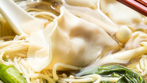 Chicken Mushroom Dumpling and Noodle Soup