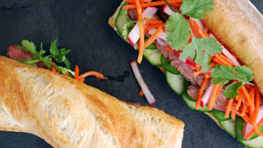 Flank Steak Banh Mi Sandwich