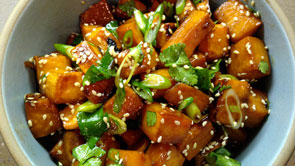 Teriyaki Roasted Sweet Potatoes