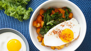 Sweet Potato + Kale Breakfast Bowl