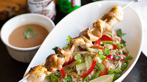 Curry Chicken Satay Salad