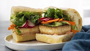 Vegetarian Banh Mi Sandwich