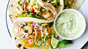 Wasabi Honey Shrimp Tacos