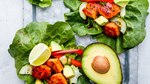 Pan Fried Salmon Lettuce Wraps