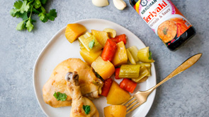 Slow Cooker Teriyaki Chicken Dinner with Potatoes and Carrots 