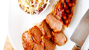 Grilled Pork Tenderloin with 5 Spice Asian Barbecue Sauce