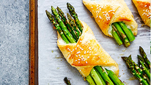 Puff Pastry Wrapped Asparagus