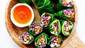 Rainbow Salad Wraps