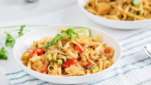 Soupy Thai Red Curry Noodles