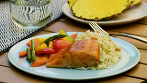 Pineapple Plank Salmon