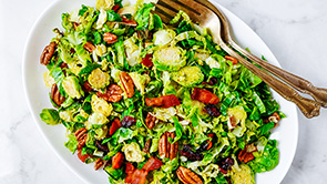 Warm Brussels Sprouts Salad with Sesame Vinaigrette