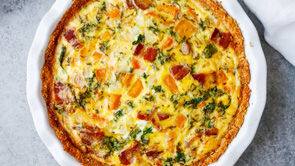 Panko Crusted Winter Quiche