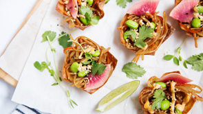 Mock Crab Taco Cups