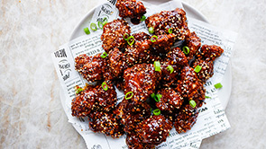 Sweet & Sticky Seitan Wings