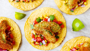 Fried Avocado Tostadas