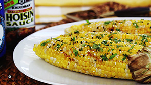 Gluten-Free Grilled Corn with Hoisin-Honey Butter