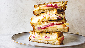 Pickled Red Onion and Apple Grilled Cheese Sandwich