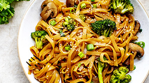 Teriyaki Noodles with Roasted Vegetables