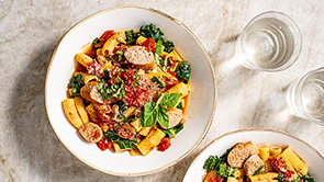 Italian Sausage and Kale Rigatoni