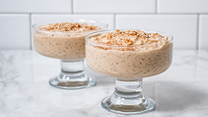 Sweet Sesame Brown Rice Pudding