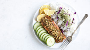 Pistachio Apricot Grilled Salmon